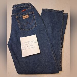 Wrangler Junior Womens Classic Blue Denim Jeans